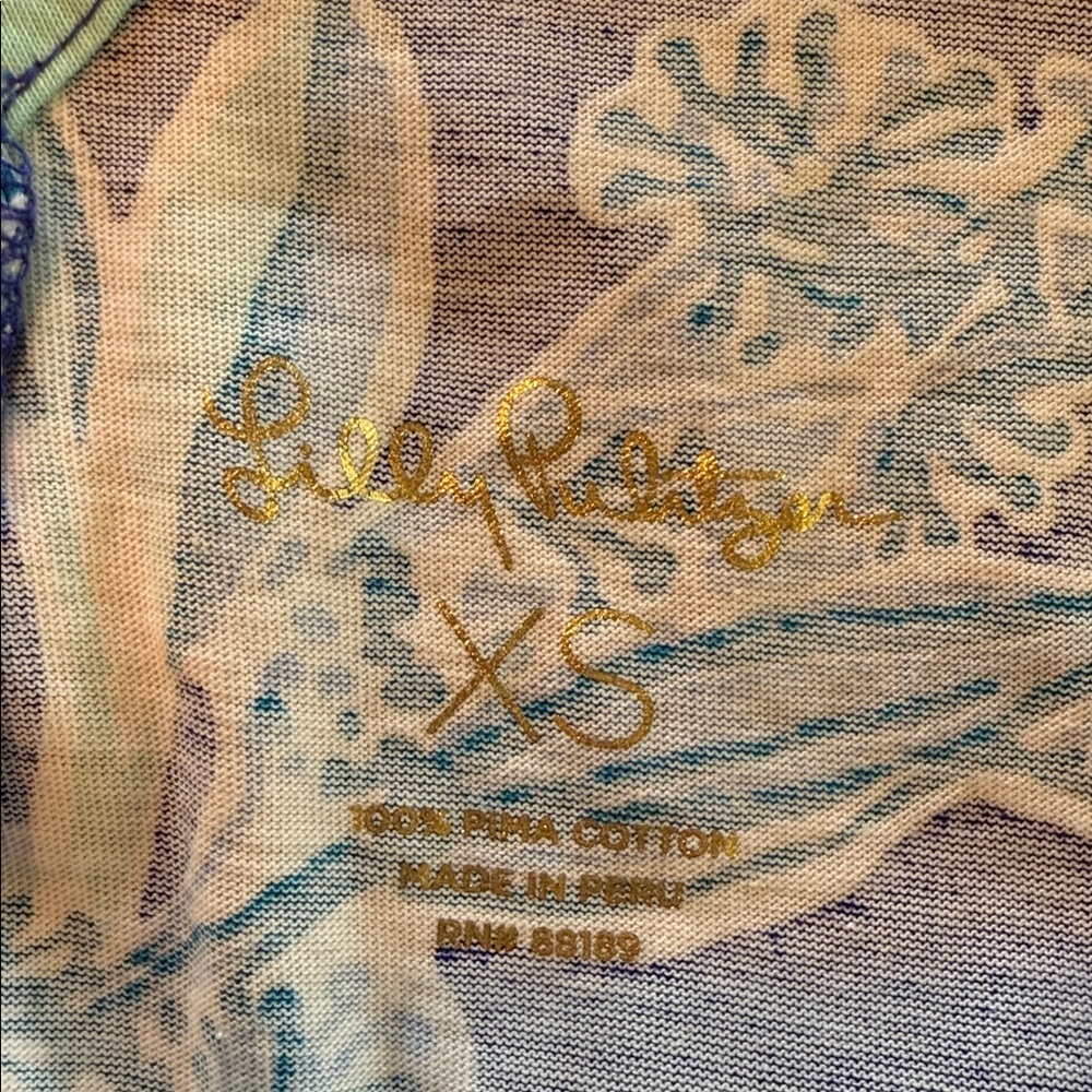 Lilly Pulitzer Kristen Koalafications Royal Purple Bamboo Dress XS Nwot - Picture 10 of 13